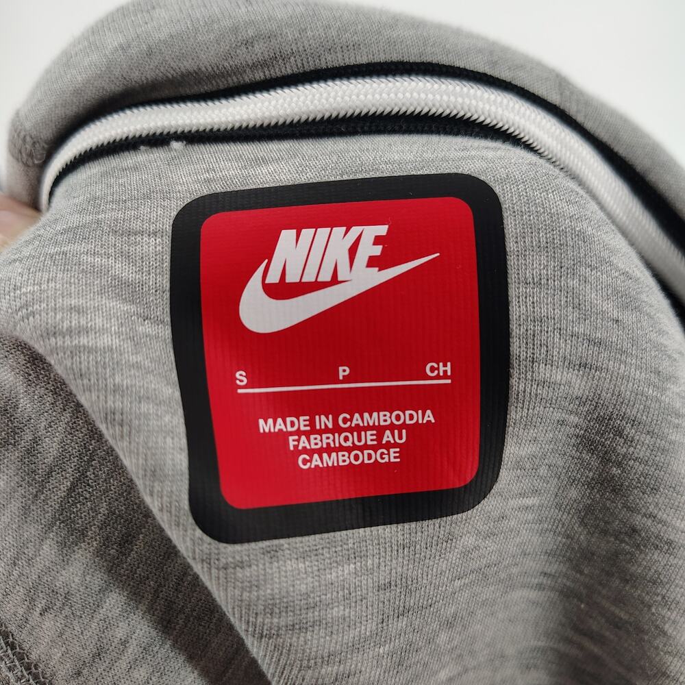 Nike Tech Fleece Full Zip Hoodie Gray Black NWT Size Small - Picture 4 of 11